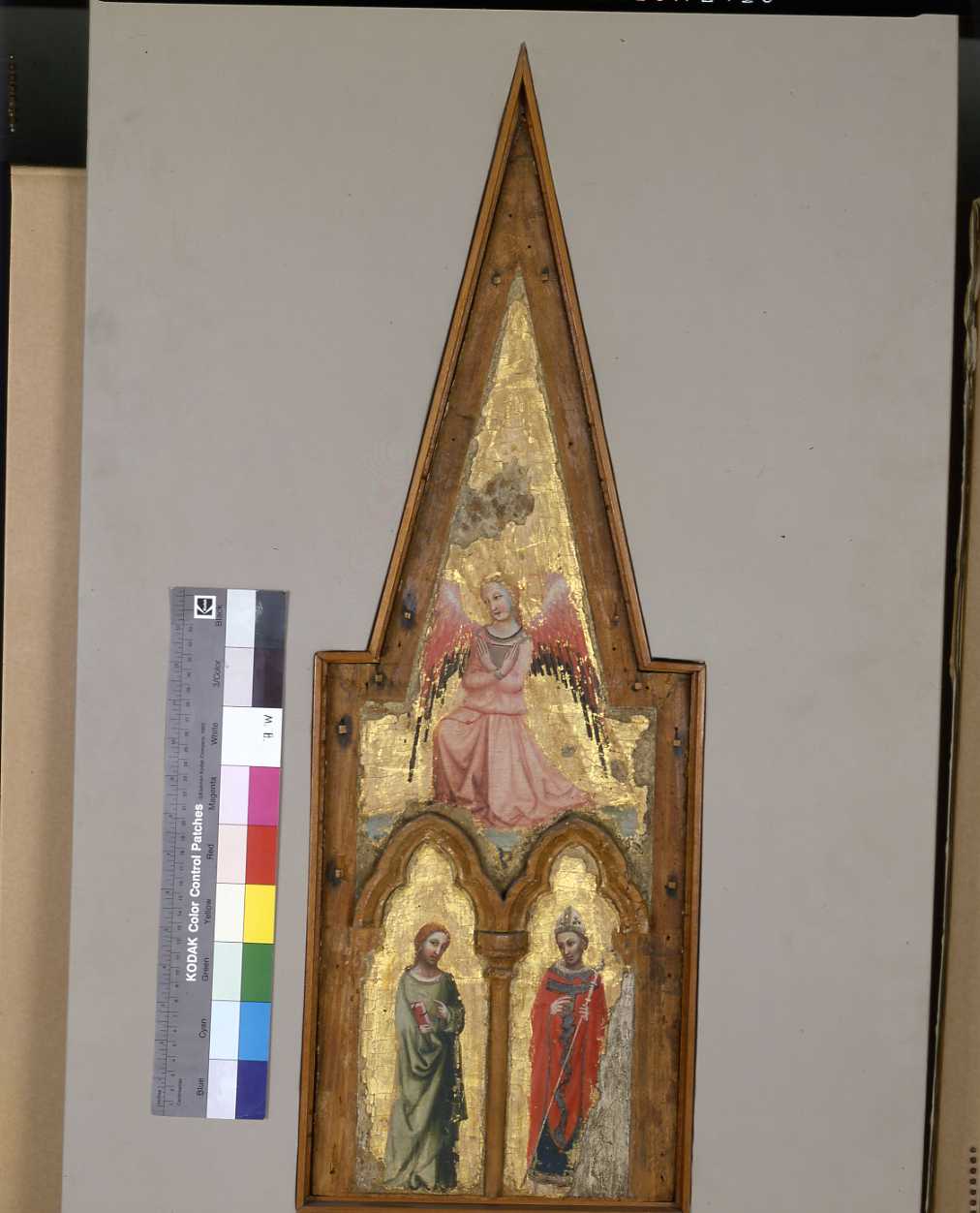 Due Santi e un angelo (dipinto) di Pseudo Jacopino di Francesco (sec. XIV)