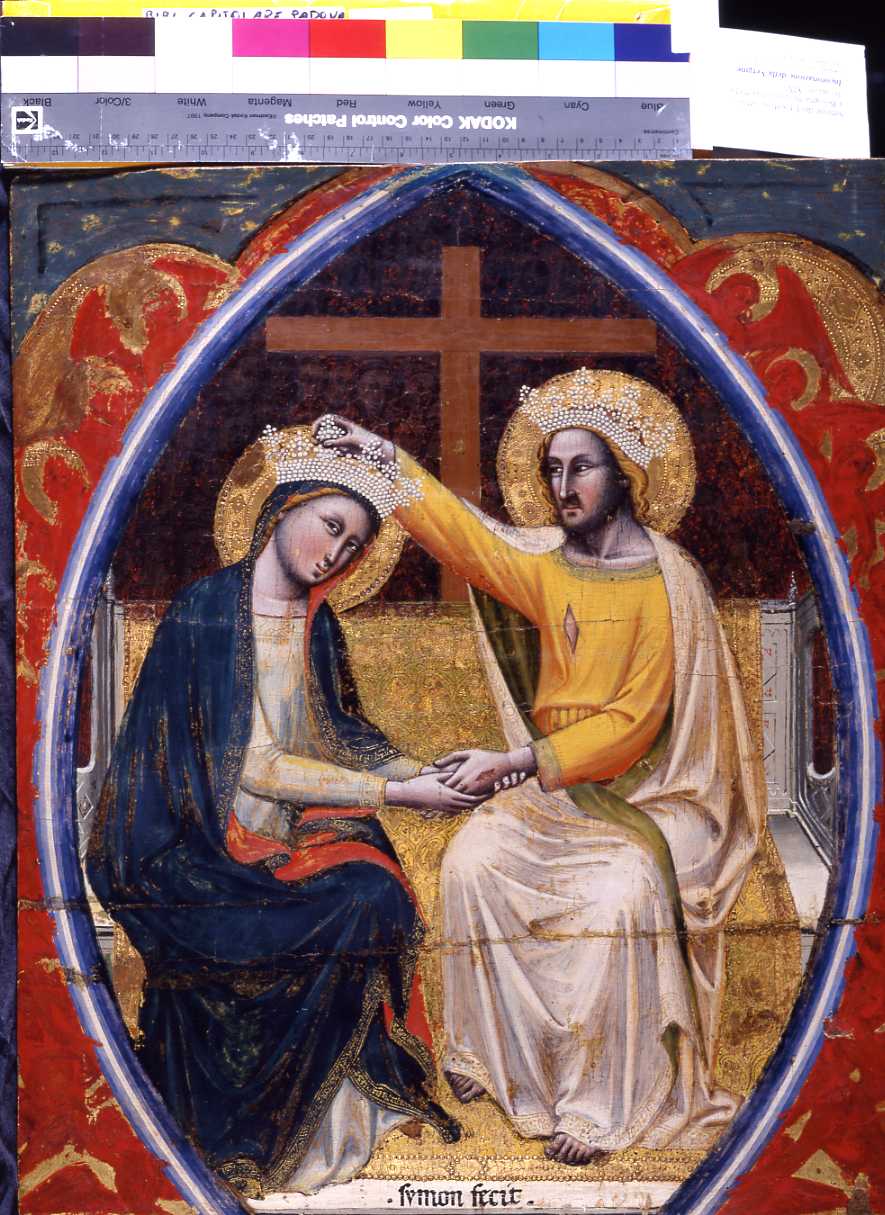 incoronazione di Maria Vergine (dipinto) di Benvenuti Simone di Filippo detto Simone dei Crocifissi (sec. XIV)