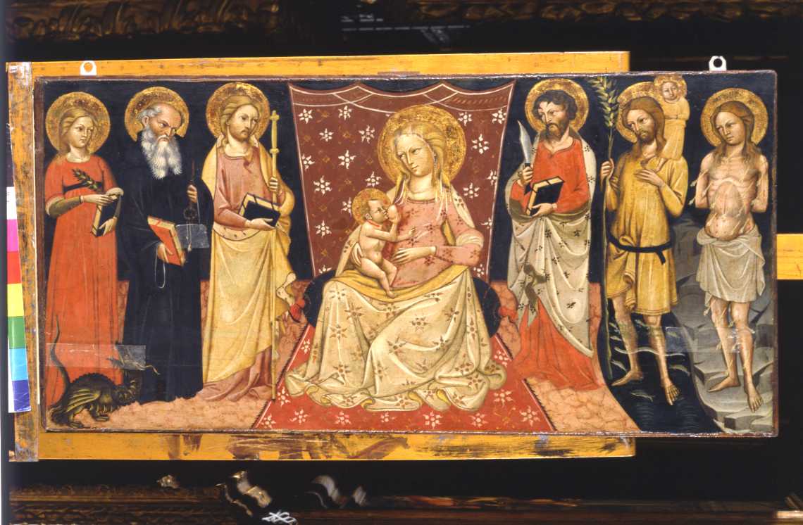 Madonna con Bambino e santi (dipinto) - ambito bolognese (sec. XV)