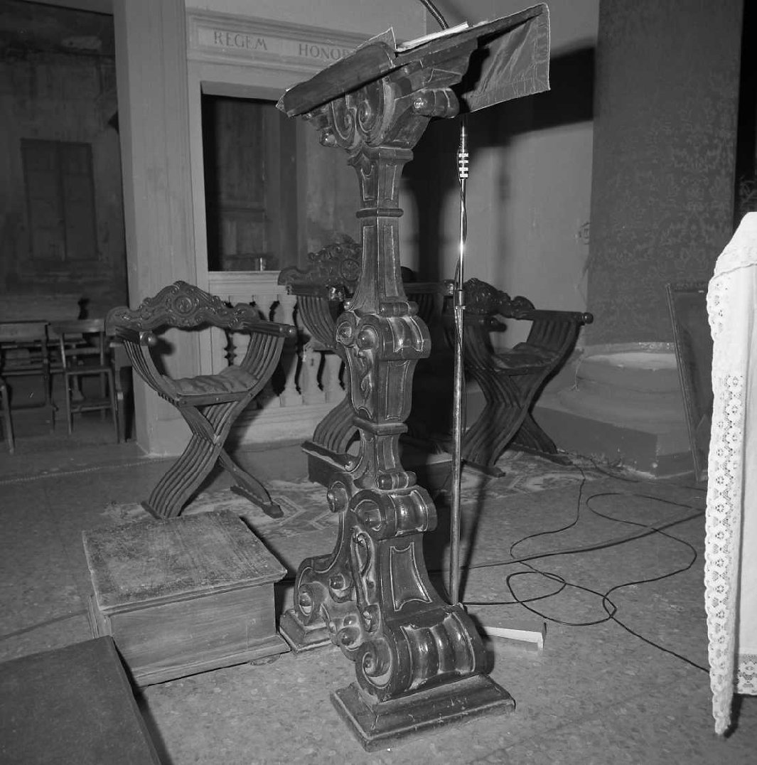 leggio - bottega emiliana (sec. XVIII)