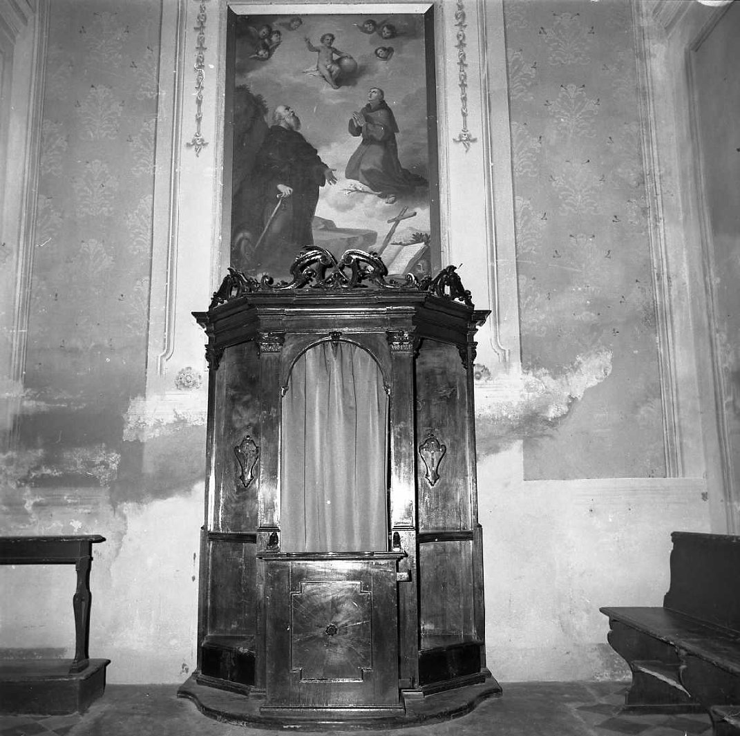 confessionale - bottega emiliana (sec. XVIII)