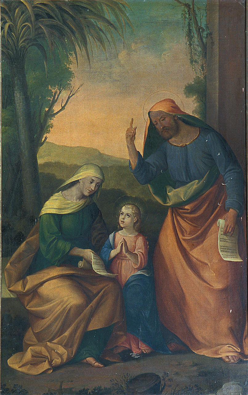 Educazione di Maria bambina (dipinto) di Fei Giovanni (terzo quarto sec. XIX)