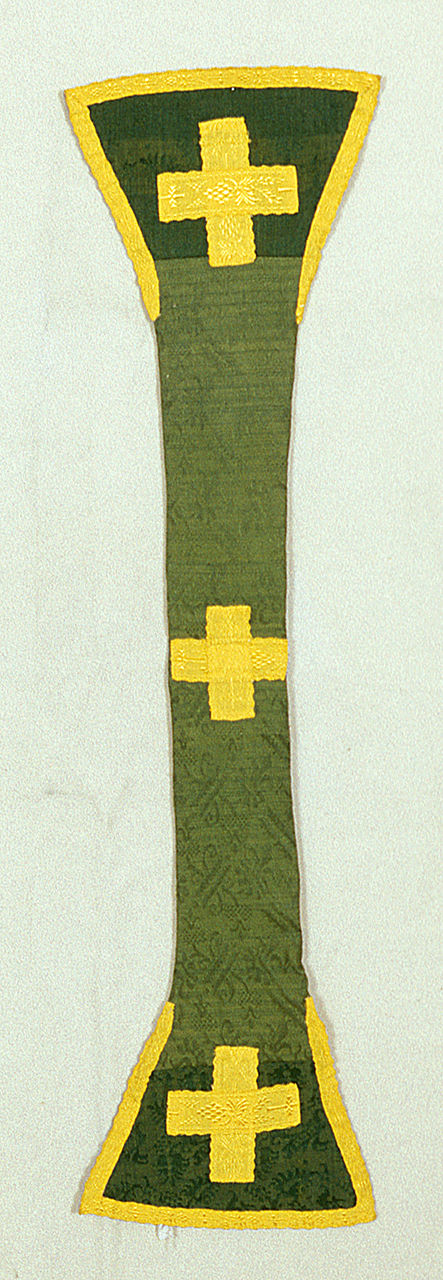 manipolo, elemento d'insieme - manifattura ferrarese (secc. XVI/ XVII)