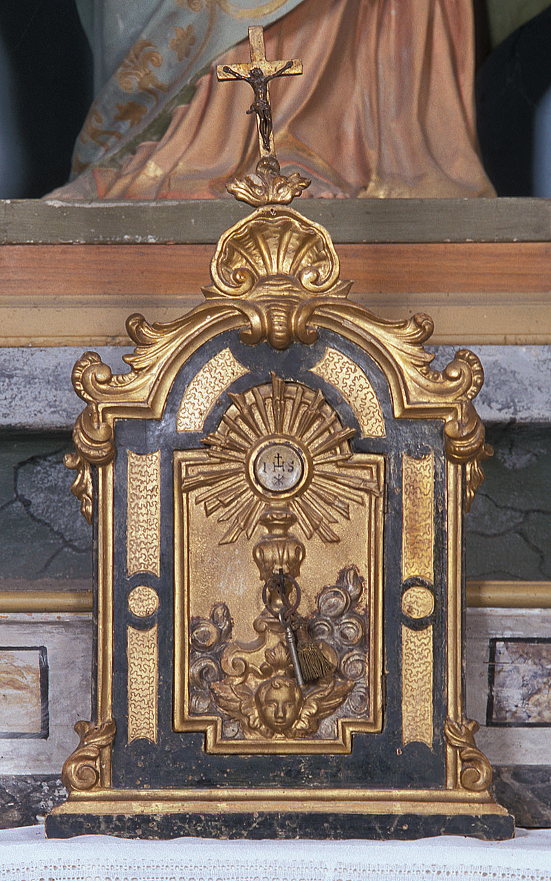 tabernacolo, opera isolata - bottega ferrarese (seconda metà sec. XVIII)