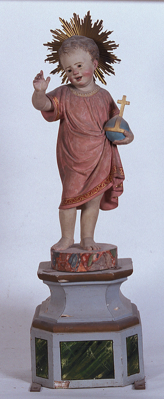 Gesù Bambino (statua, opera isolata) - ambito emiliano (metà sec. XIX)