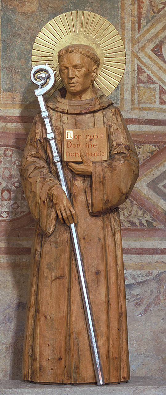 San Guido abate (statua, opera isolata) di Carraro Giancarlo (sec. XX)