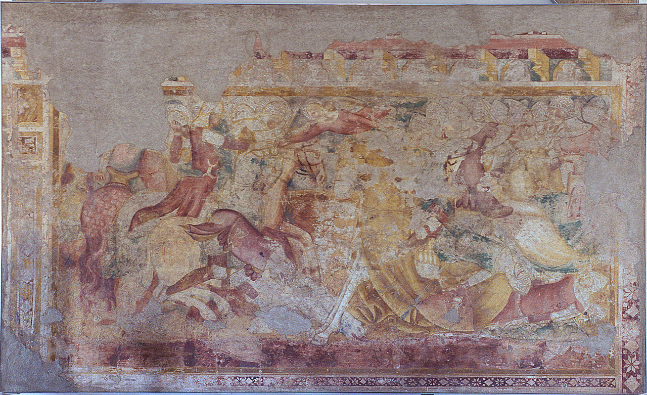 dipinto murale staccato, opera isolata di De Bartoli Andrea (attribuito) (seconda metà sec. XIV)