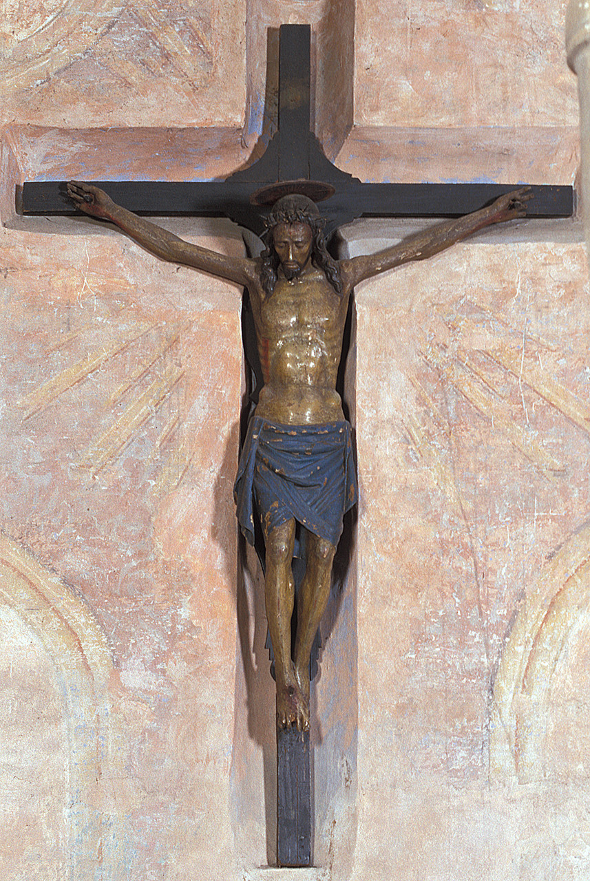 Gesù Cristo crocifisso (scultura, opera isolata) - ambito ferrarese (sec. XVII)