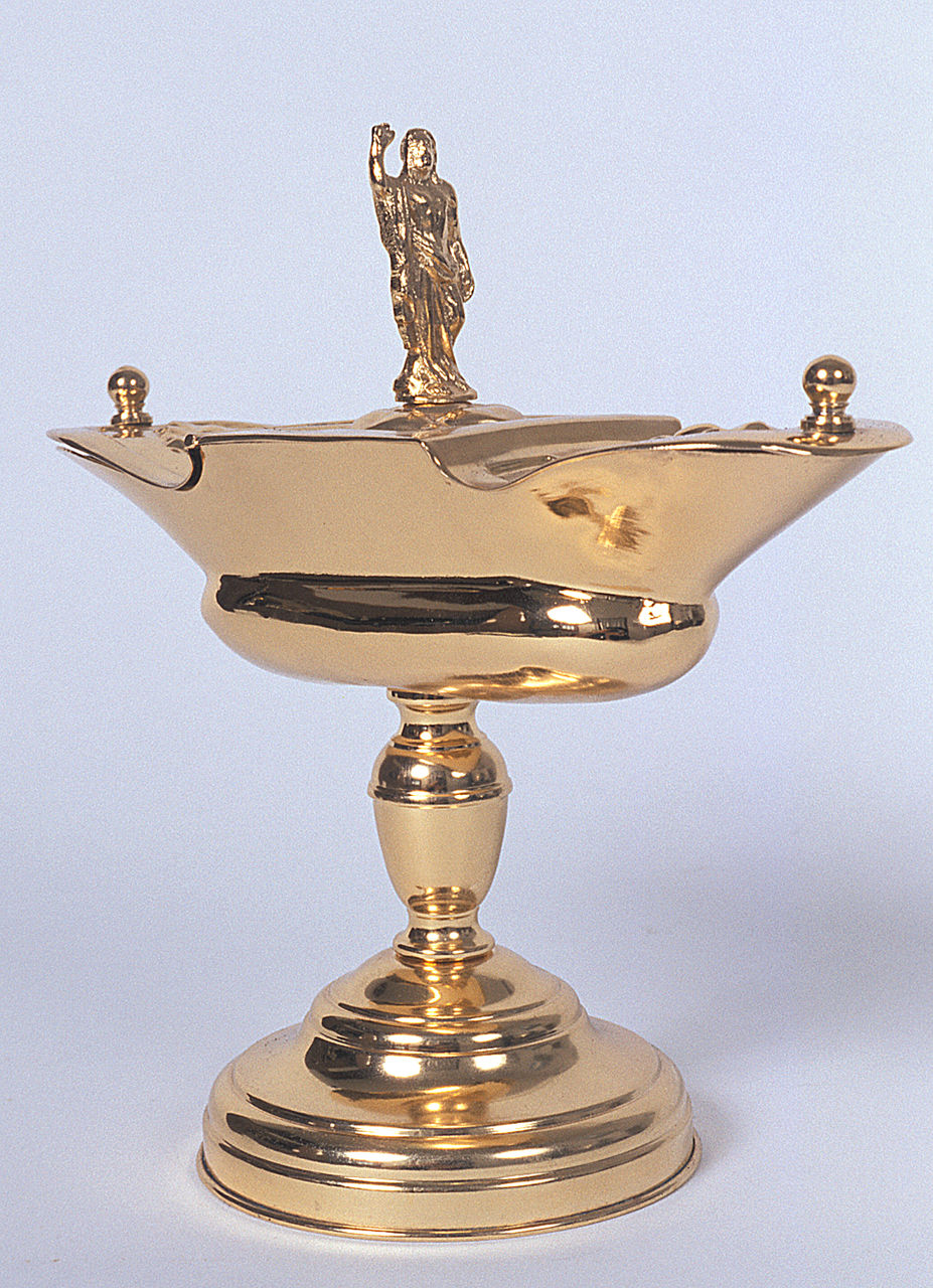 navicella portaincenso, elemento d'insieme - produzione italiana (primo quarto sec. XX)