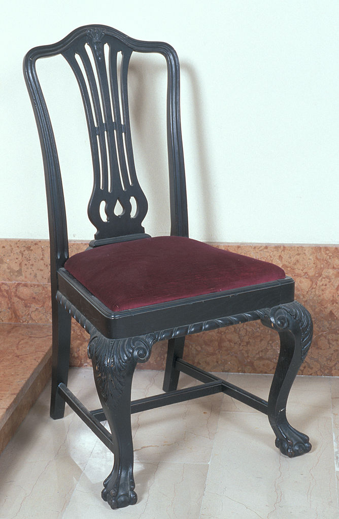 sedia, opera isolata - bottega ferrarese (primo quarto sec. XX)