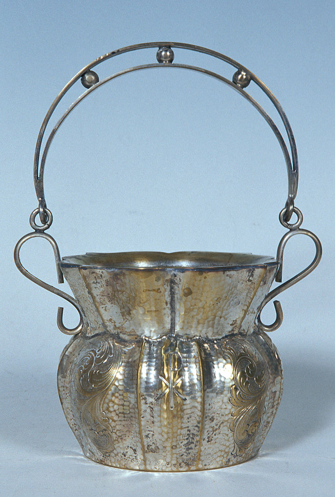 secchiello per l'acqua benedetta, elemento d'insieme - produzione italiana (sec. XX)