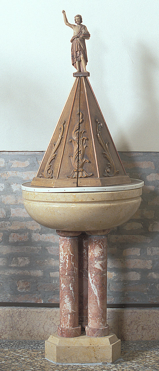 fonte battesimale, opera isolata - bottega ferrarese (sec. XX)