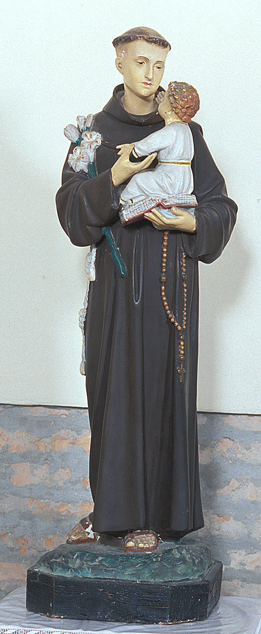 Sant'Antonio da Padova (statua, opera isolata) - produzione italiana (sec. XX)