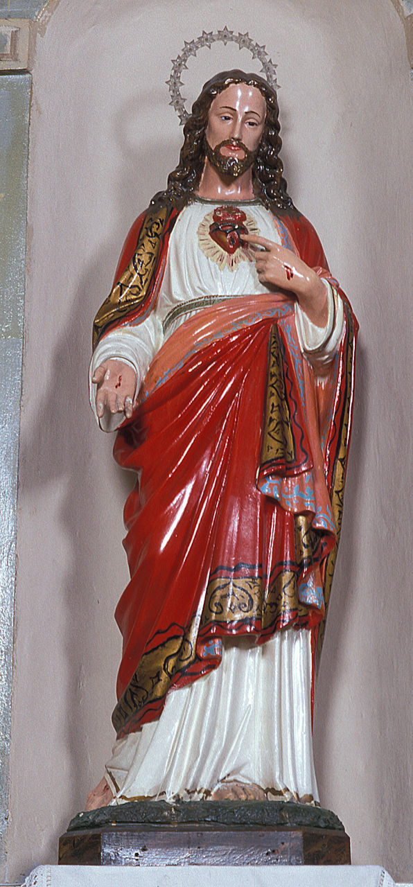 Sacro Cuore di Gesù (statua, opera isolata) - produzione italiana (sec. XX)