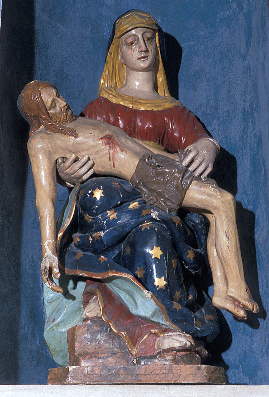 Pietà (statua, opera isolata) - ambito ferrarese (sec. XVI)