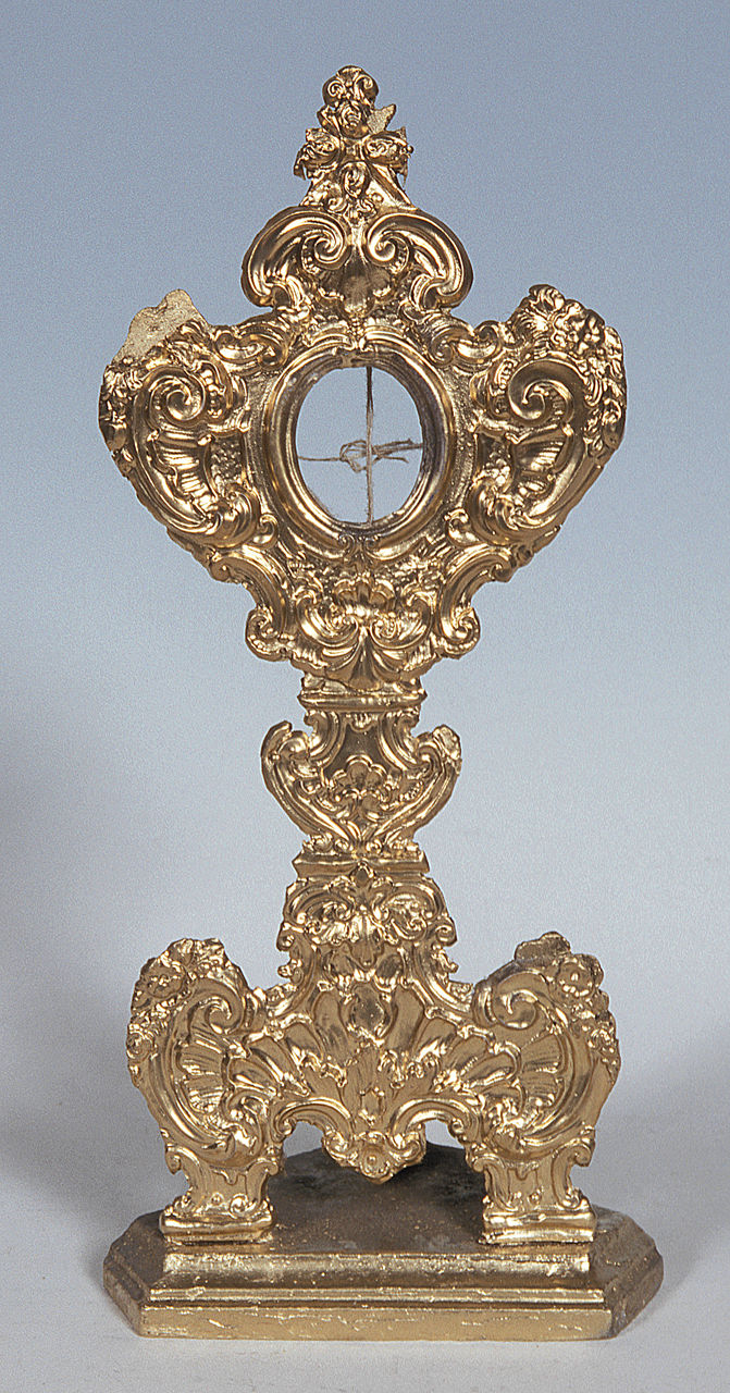reliquiario - a ostensorio, opera isolata - ambito ferrarese (sec. XVIII)