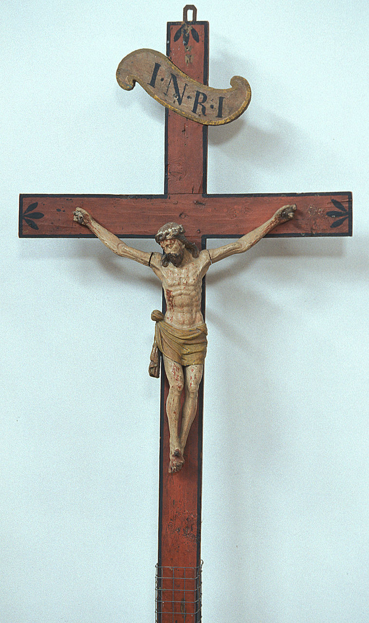 Cristo crocifisso (scultura) - bottega ferrarese (sec. XIX)