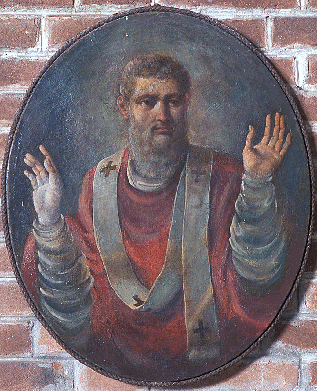 Sant'Apollinare (dipinto, opera isolata) - ambito ferrarese (seconda metà sec. XIX)