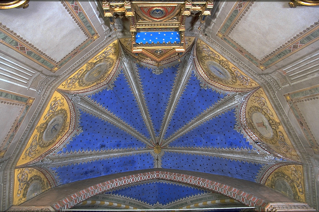 Cielo stellato (dipinto, opera isolata) di Pagliarini Augusto (sec. XX)