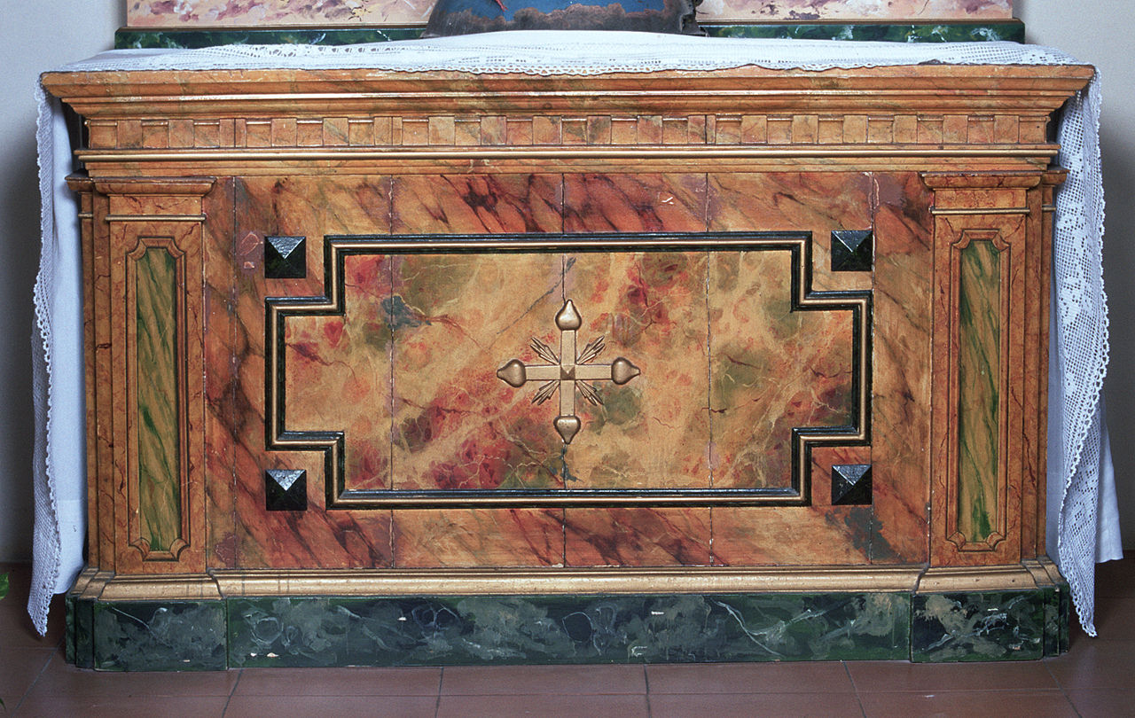 altare, opera isolata - bottega ferrarese (seconda metà sec. XIX)