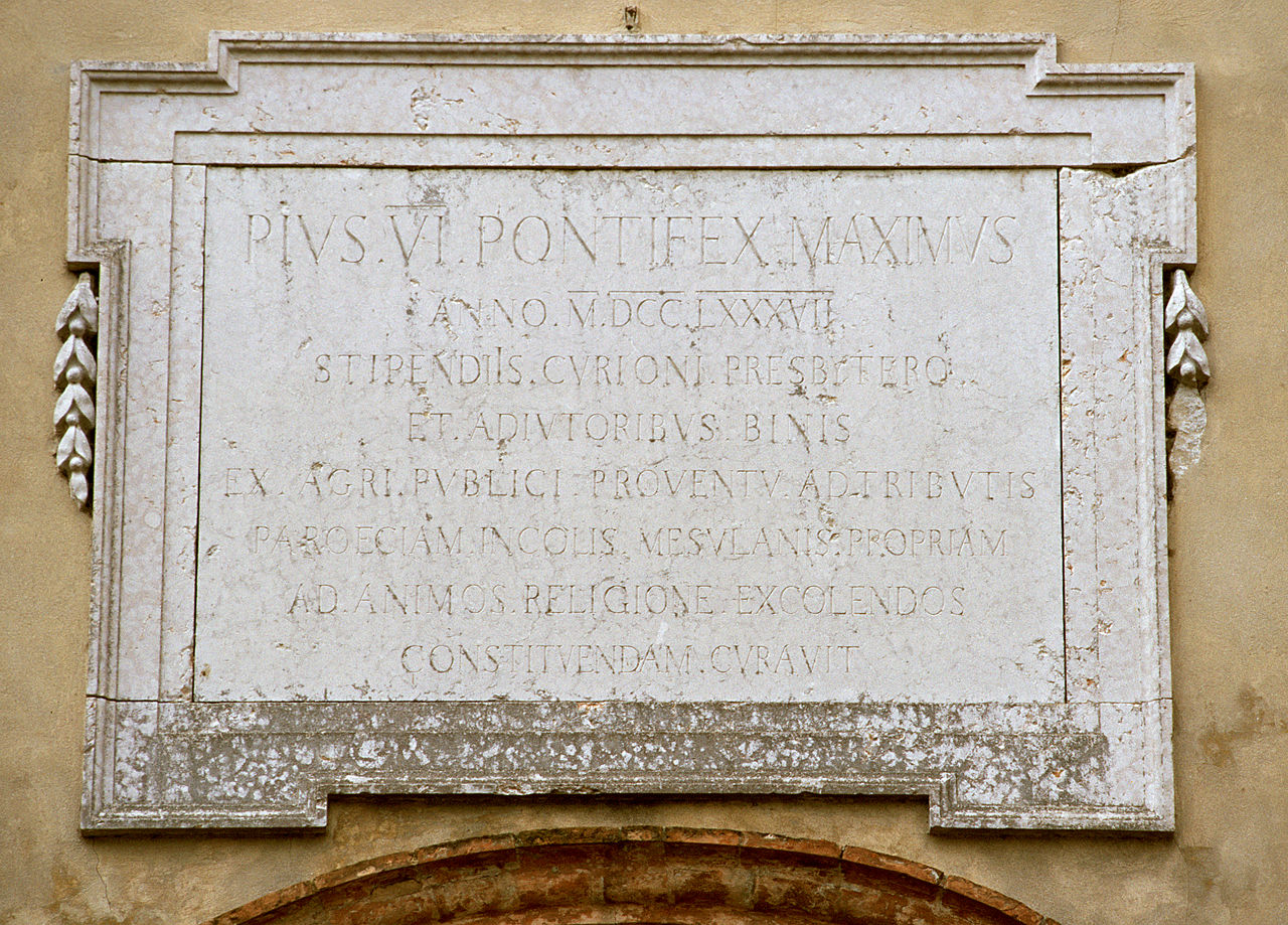 lapide, opera isolata - bottega ferrarese (sec. XVIII)