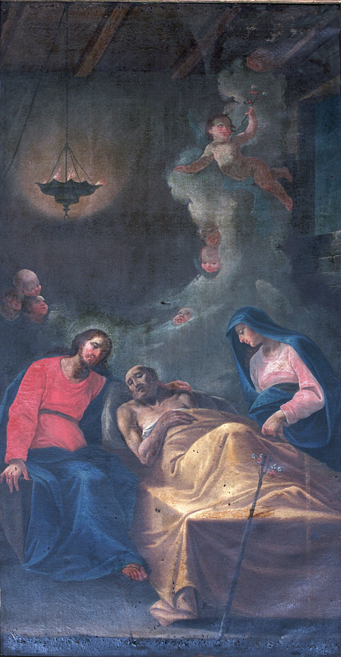 morte di San Giuseppe (dipinto, opera isolata) - ambito ferrarese (ultimo quarto sec. XVIII)