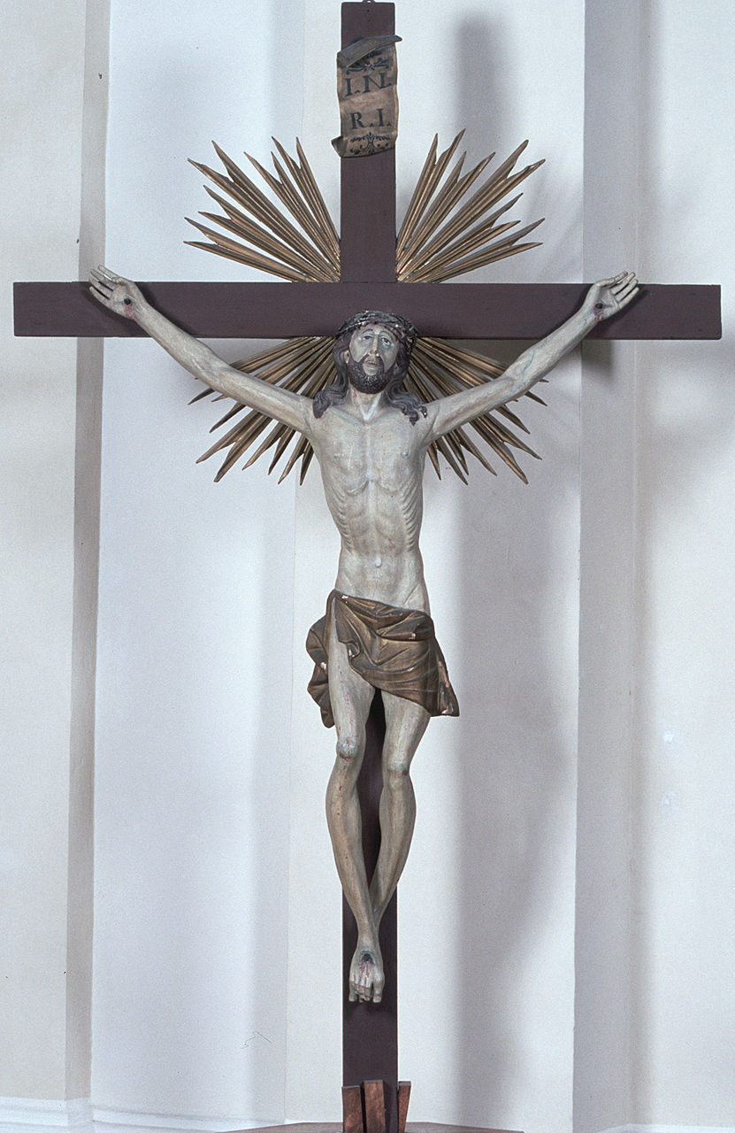 Gesù Cristo crocifisso (scultura, opera isolata) - ambito ferrarese (sec. XVI)