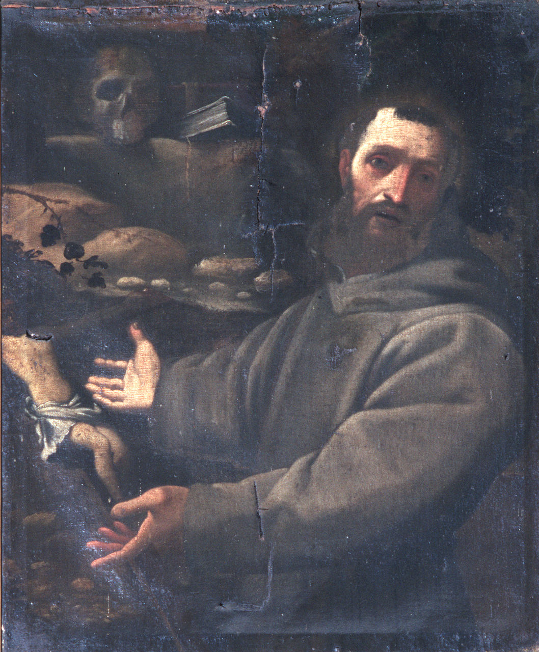 San Francesco d'Assisi (dipinto, opera isolata) - ambito bolognese (metà sec. XVII)