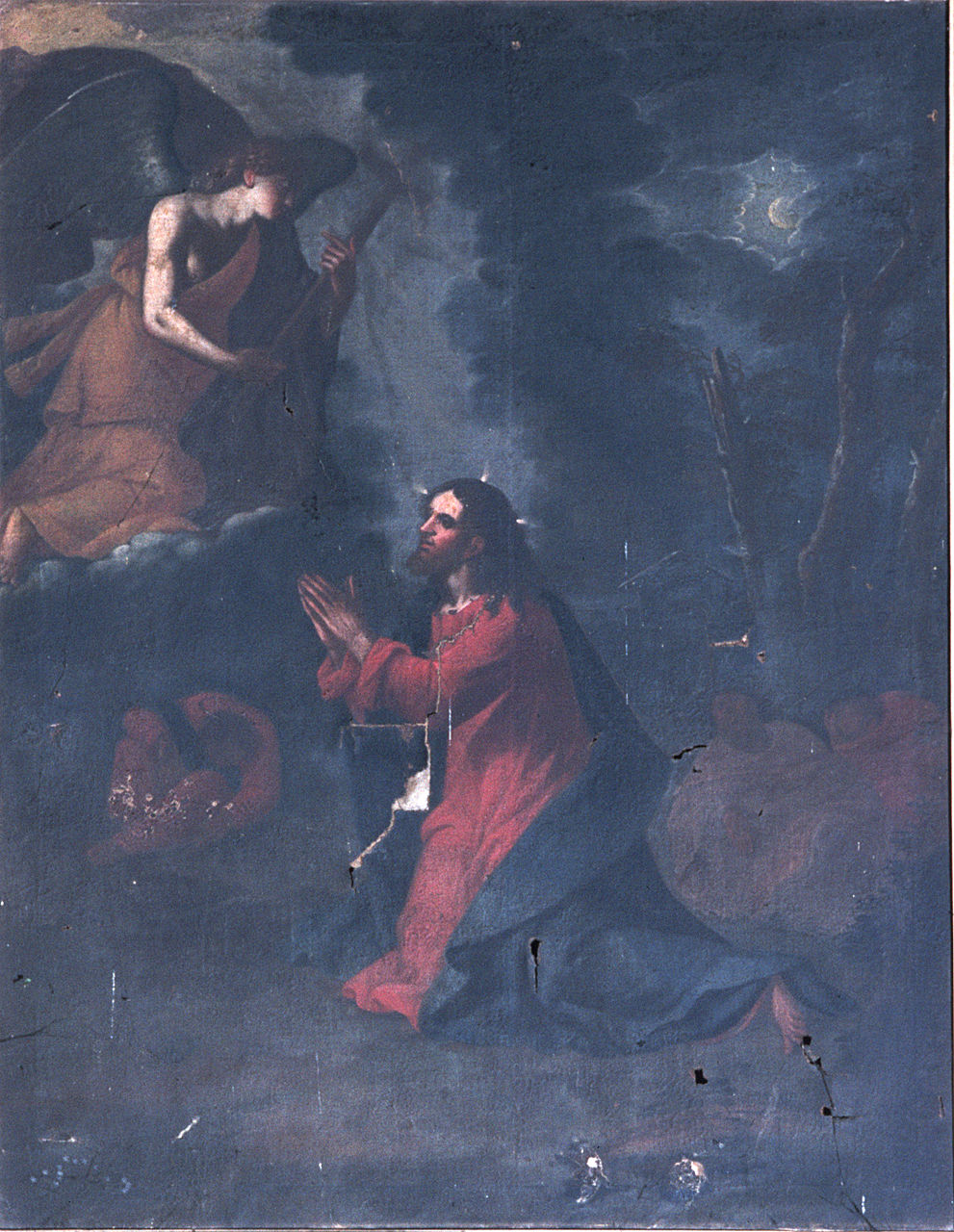 Gesù Cristo nell'orto di Gethsemani (dipinto, elemento d'insieme) - ambito ferrarese (seconda metà sec. XVII)