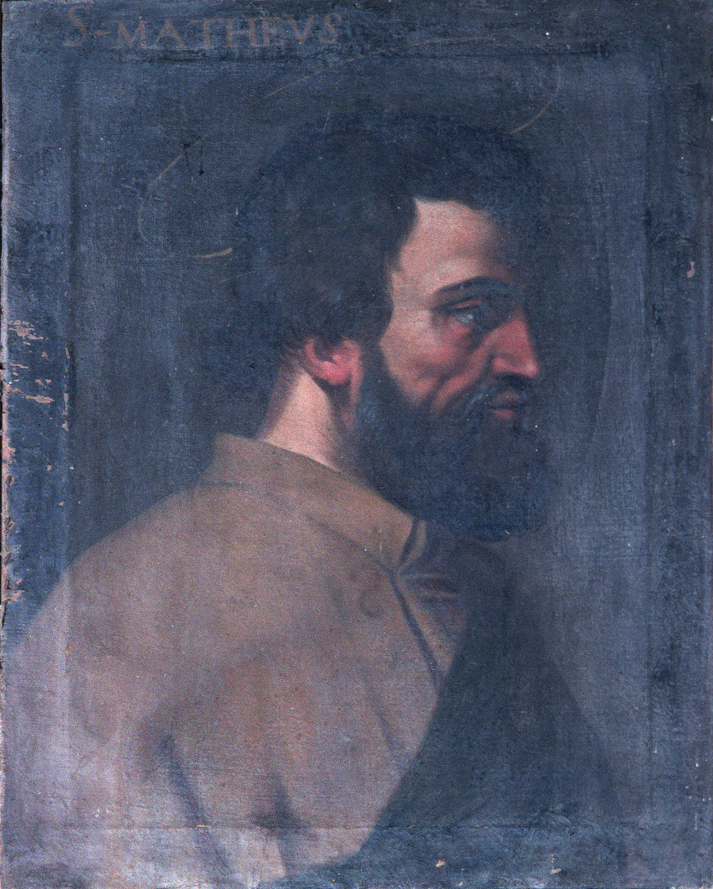 San Matteo Evangelista (dipinto, elemento d'insieme) - ambito ferrarese (seconda metà sec. XVII)