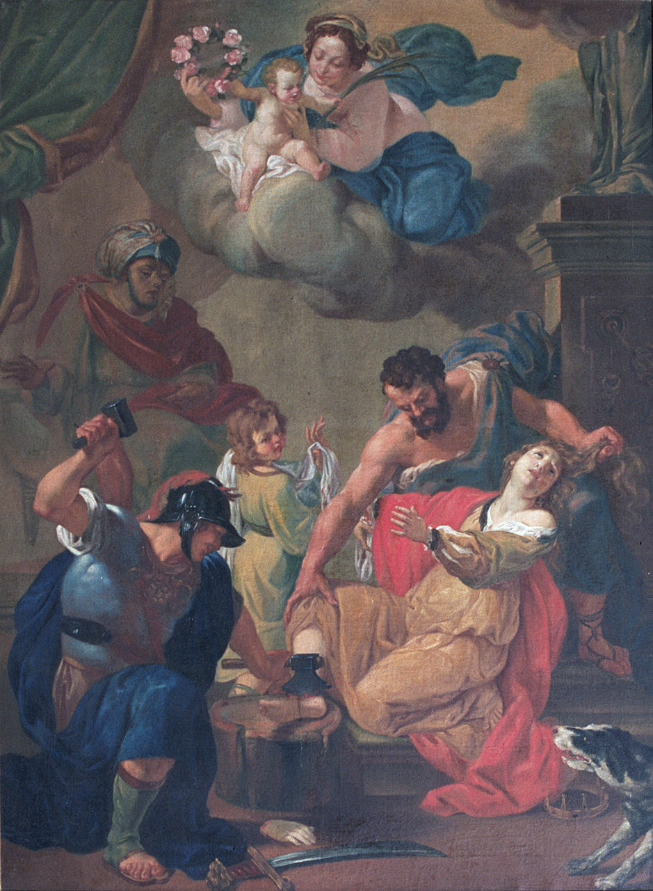 Martirio di Sant'Eurosia (dipinto, elemento d'insieme) - ambito veneto (seconda metà sec. XVIII)