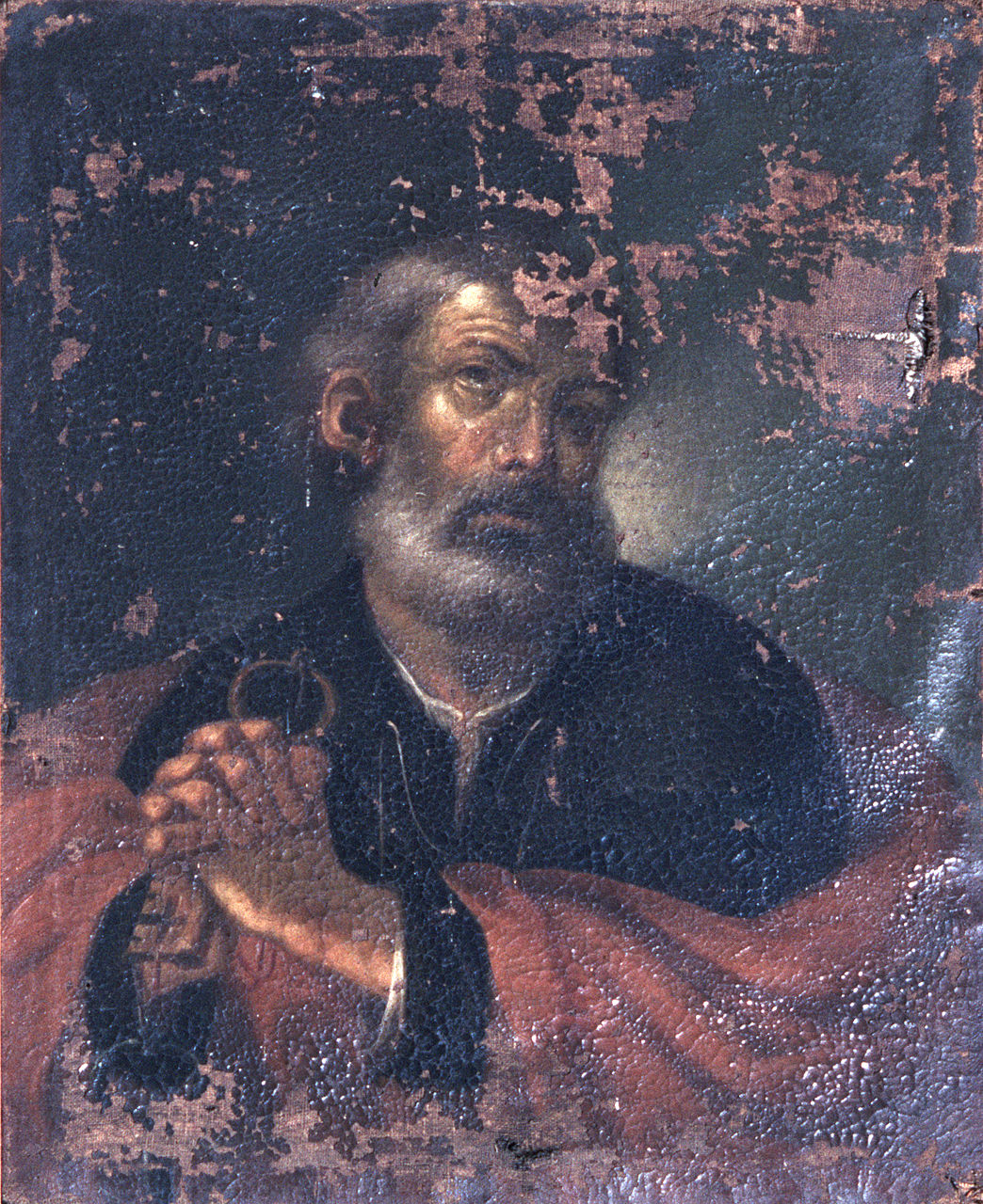 San Pietro (dipinto, elemento d'insieme) - ambito ferrarese (prima metà sec. XVIII)