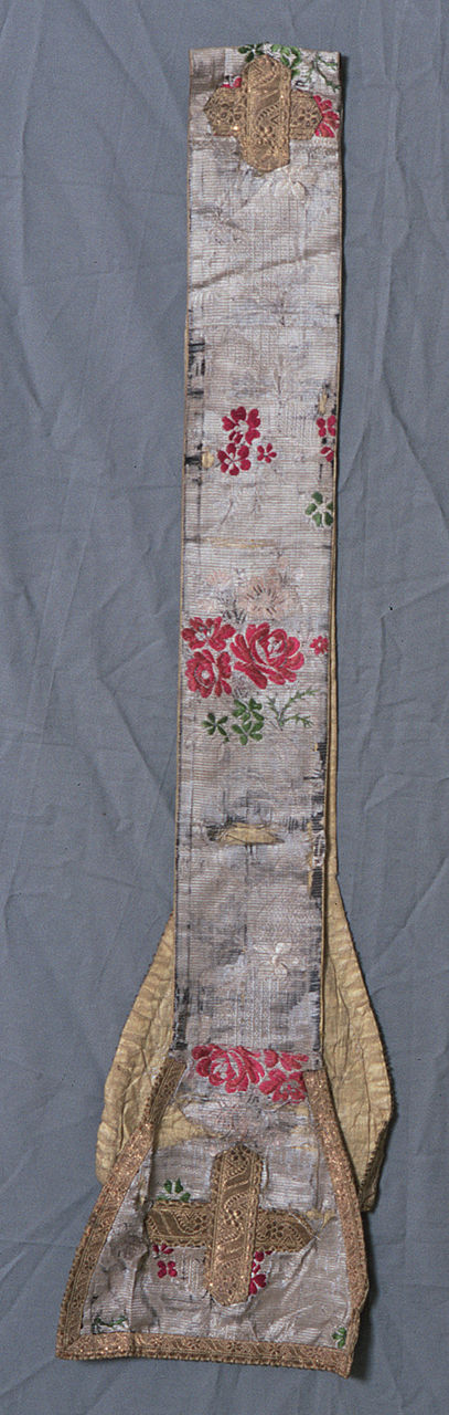 stola, elemento d'insieme - manifattura italiana (metà sec. XVIII)