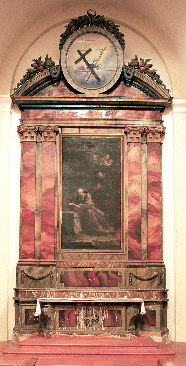 altare, serie - bottega ferrarese (ultimo quarto sec. XVIII)