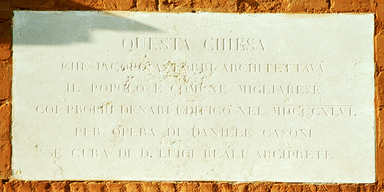 lapide, opera isolata - bottega ferrarese (sec. XIX)