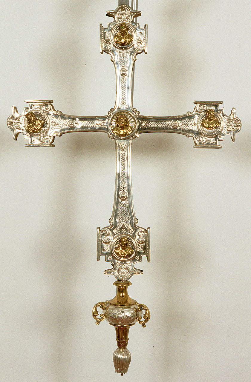 croce processionale, opera isolata - produzione italiana (primo quarto sec. XX)