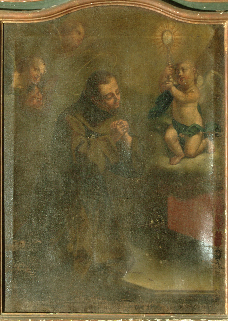 Sant'Antonio da Padova (dipinto, opera isolata) - ambito ferrarese (sec. XVIII)