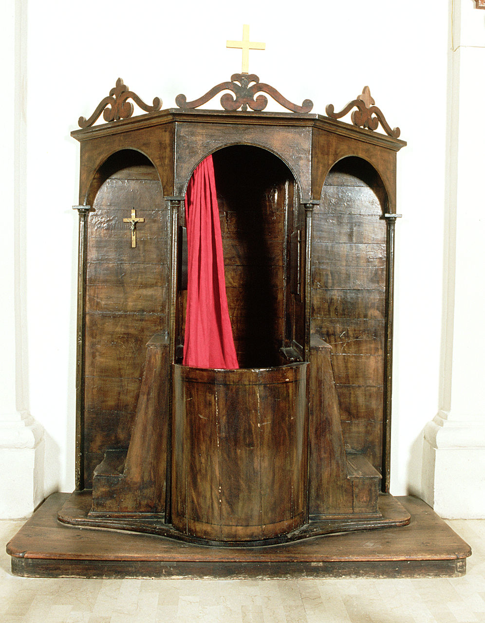 confessionale, serie - bottega ferrarese (sec. XIX)