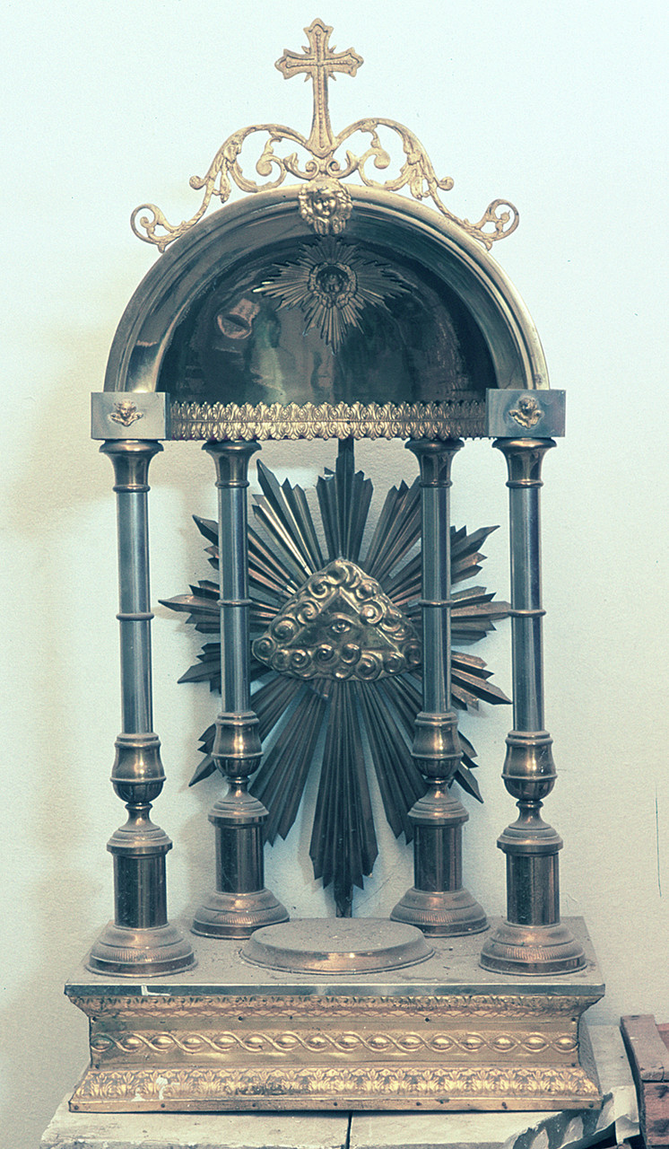 tronetto per esposizione eucaristica, opera isolata - bottega piemontese (sec. XX)