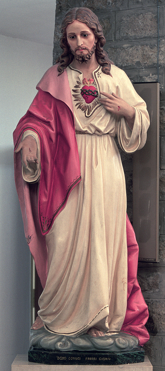 Sacro Cuore di Gesù (statua, opera isolata) - ambito ferrarese (sec. XX)