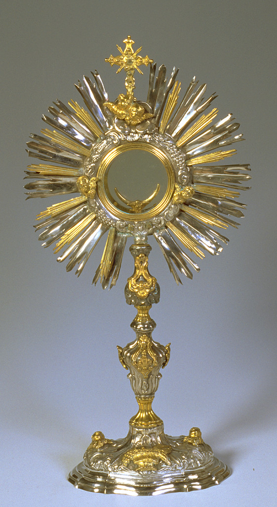 ostensorio - a raggiera, opera isolata di Rubini Francesco (sec. XVIII)