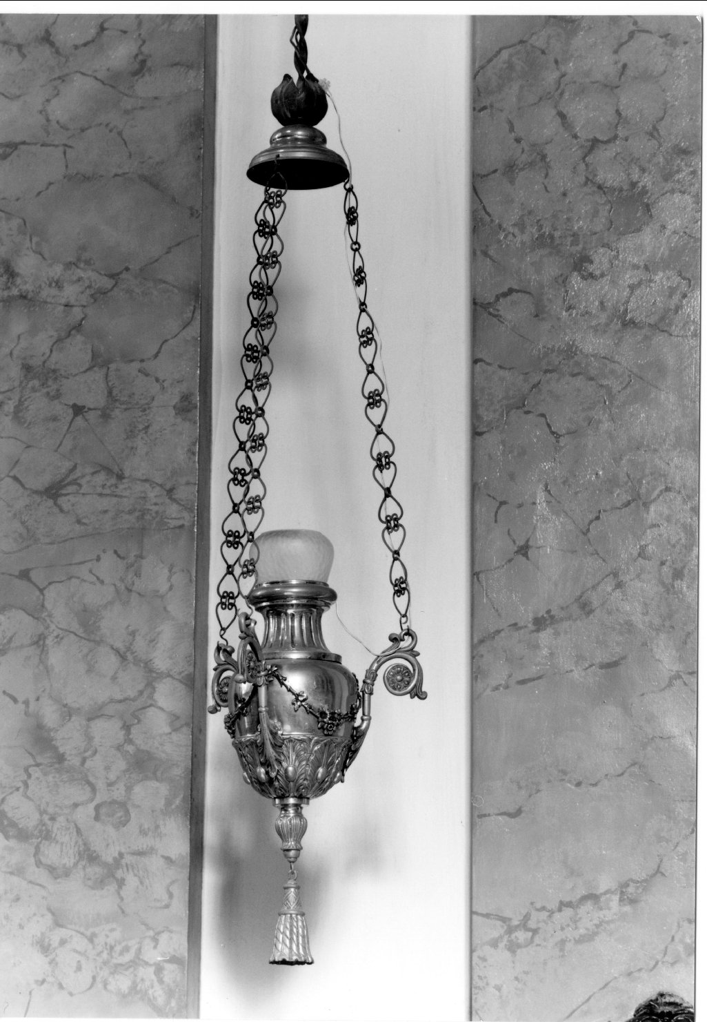 lampada pensile, serie - manifattura Italia settentrionale (fine sec. XIX)