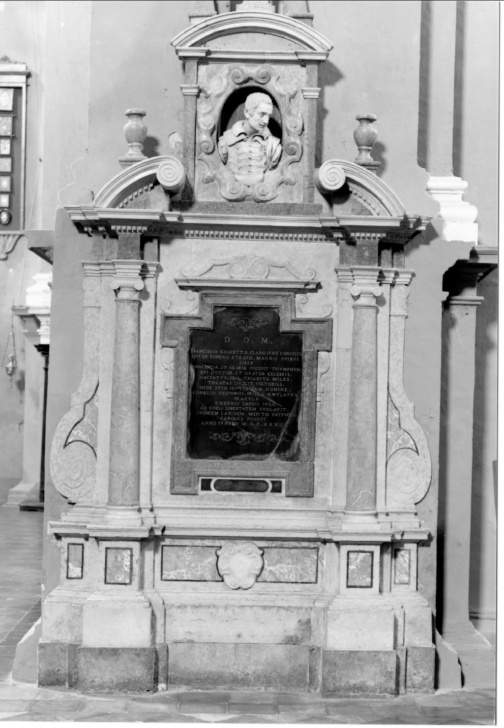 monumento funebre - ambito ferrarese (sec. XVII)