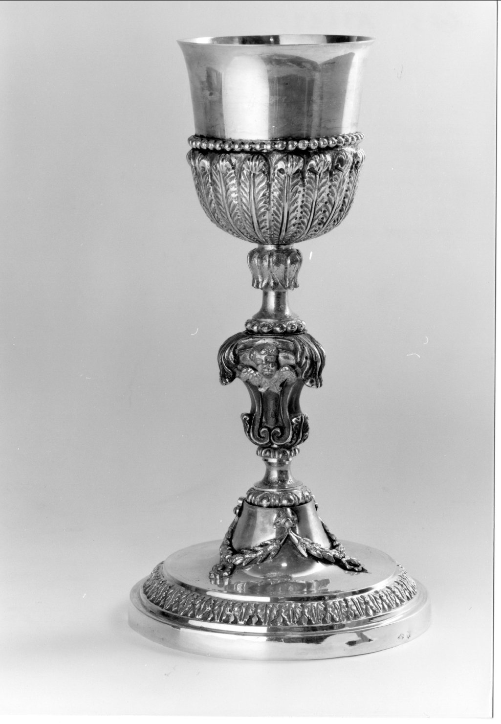 calice - manifattura ferrarese (secondo quarto sec. XIX)