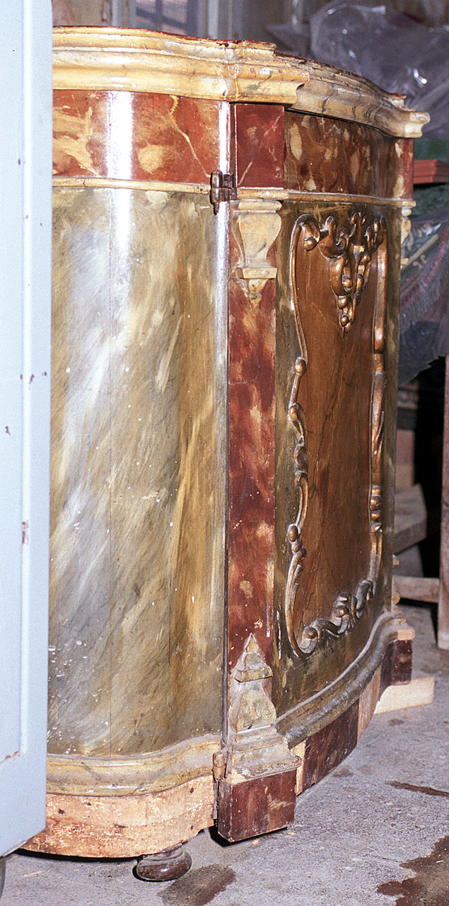 piedistallo di statua - ambito ferrarese (sec. XIX)