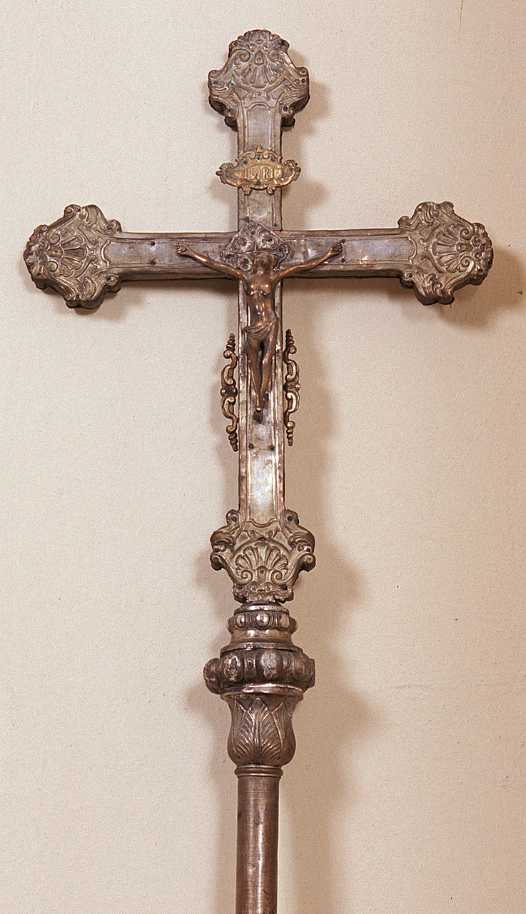 croce processionale - ambito ferrarese (sec. XVIII)