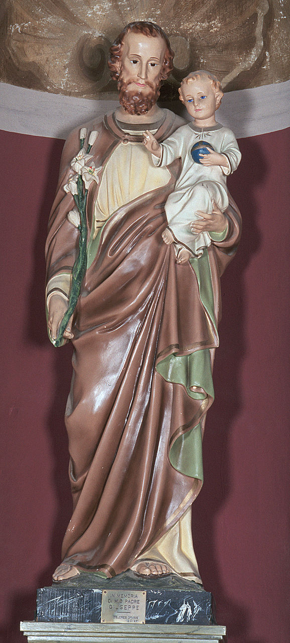 San Giuseppe e Gesù Bambino (statua) - produzione italiana (sec. XX)