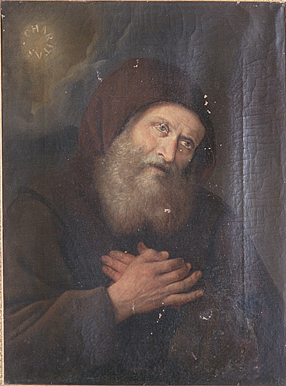 San Francesco di Paola (dipinto, elemento d'insieme) - ambito ferrarese (sec. XIX)