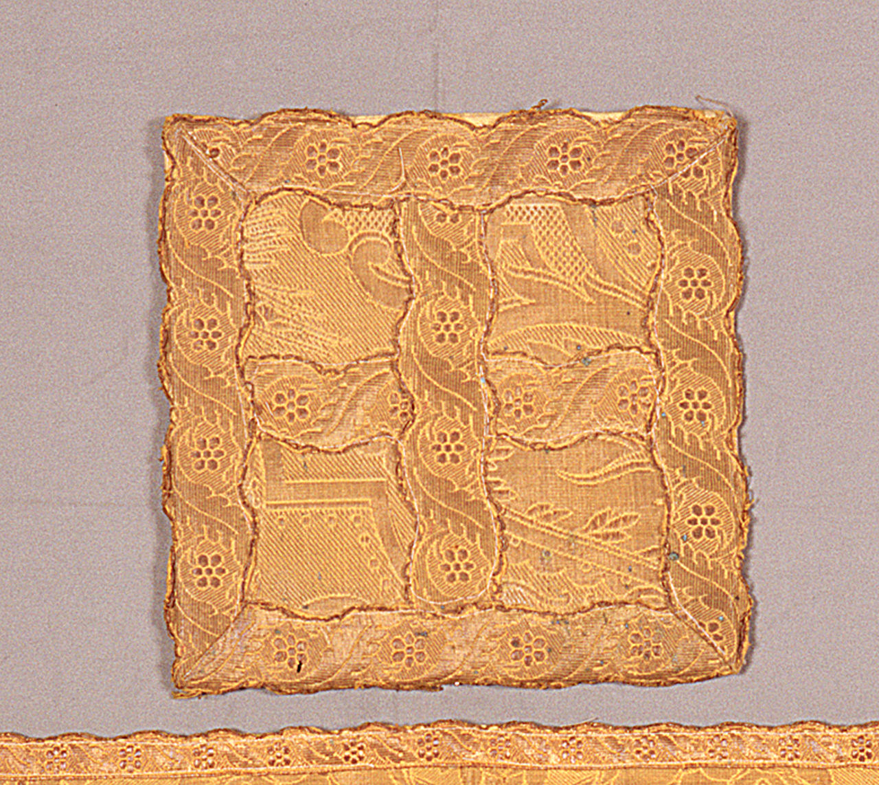 borsa del corporale, elemento d'insieme - manifattura italiana (secc. XIX/ XX)