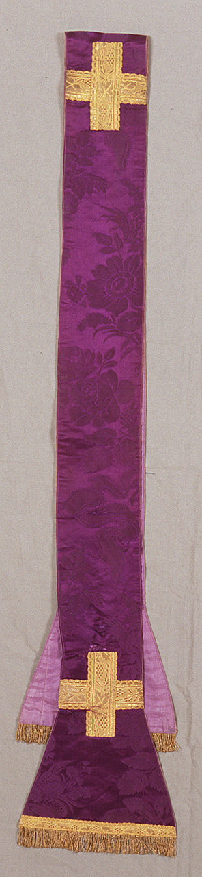 stola, elemento d'insieme - manifattura italiana (sec. XIX)